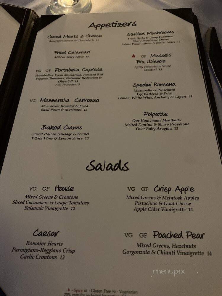 Piero's Restaurant - Union Beach, NJ menu_pic