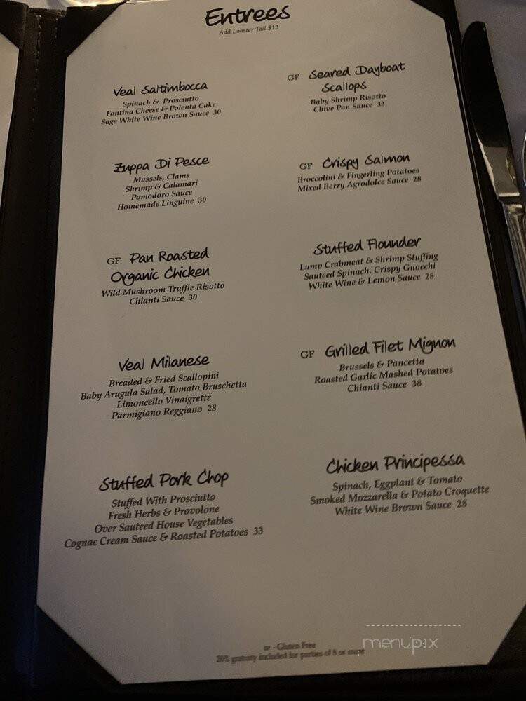 Piero's Restaurant - Union Beach, NJ menu_pic