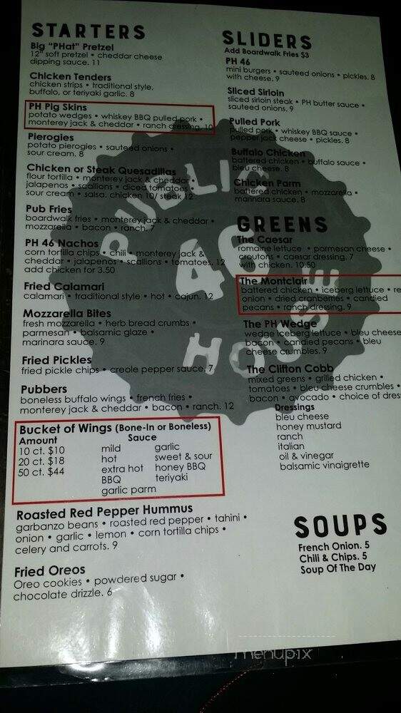 Pub 46 - Clifton, NJ menu_pic