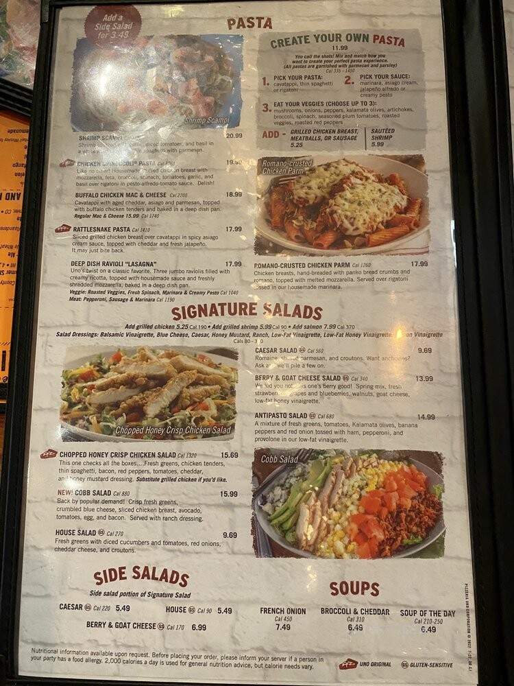 Unos Pizzeria - Clifton, NJ menu_pic