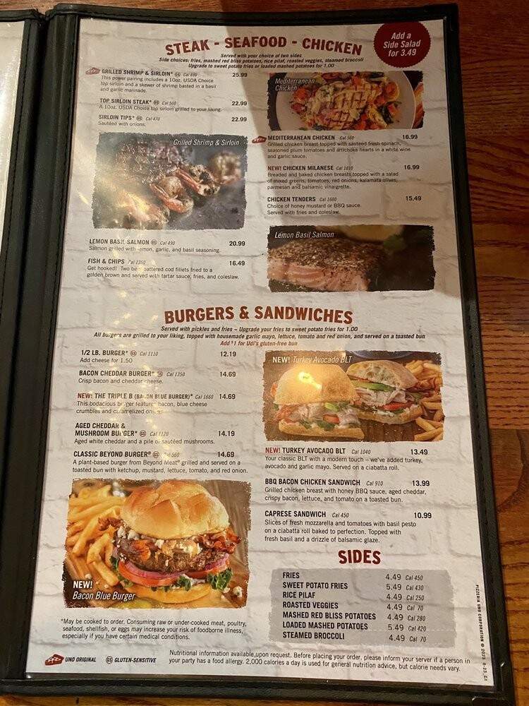 Unos Pizzeria - Clifton, NJ menu_pic