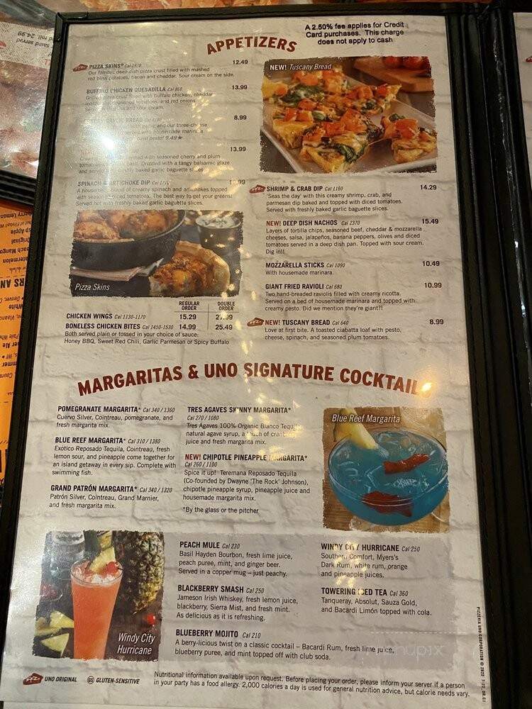 Unos Pizzeria - Clifton, NJ menu_pic