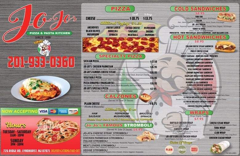 Jo Jo's Pizza - Lyndhurst, NJ menu_pic
