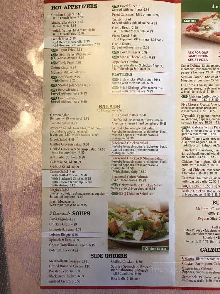 Biagio's Pasta & Pizza - Fair Lawn, NJ menu_pic