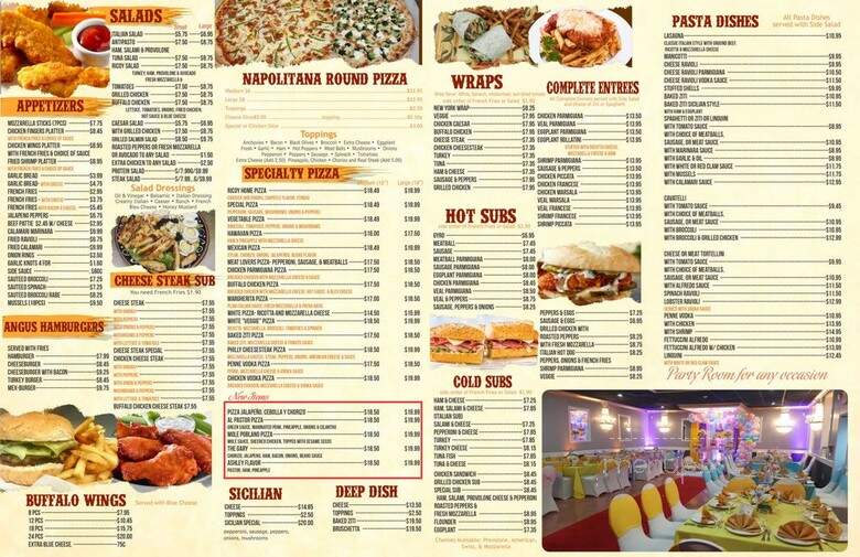 Lefty's Pizza Pasta - Passaic, NJ menu_pic