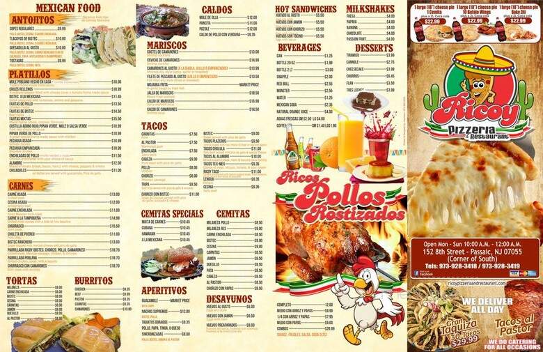Lefty's Pizza Pasta - Passaic, NJ menu_pic