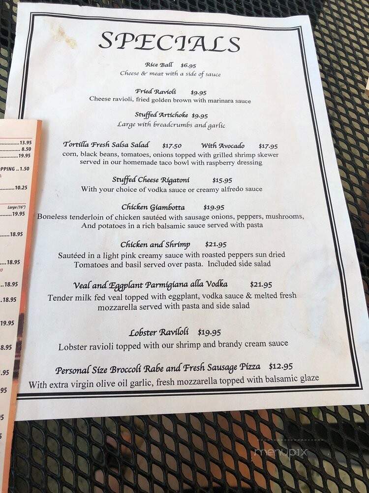 Oven Restaurant & Pizzeria - Lavallette, NJ menu_pic