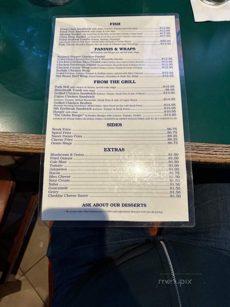 Globe Hotel Co - Red Bank, NJ menu_pic