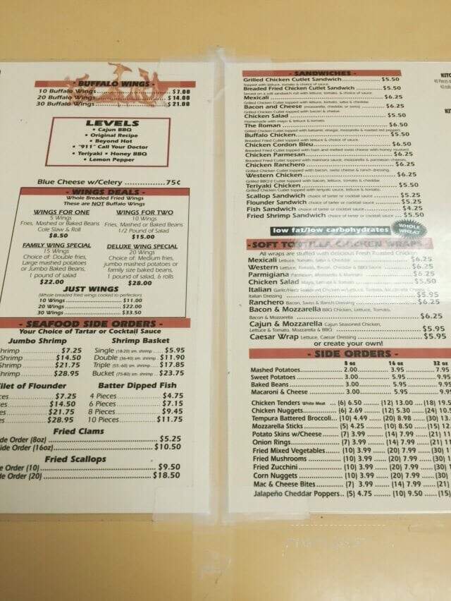 Chicken Kitchen - Shrewsbury, NJ menu_pic