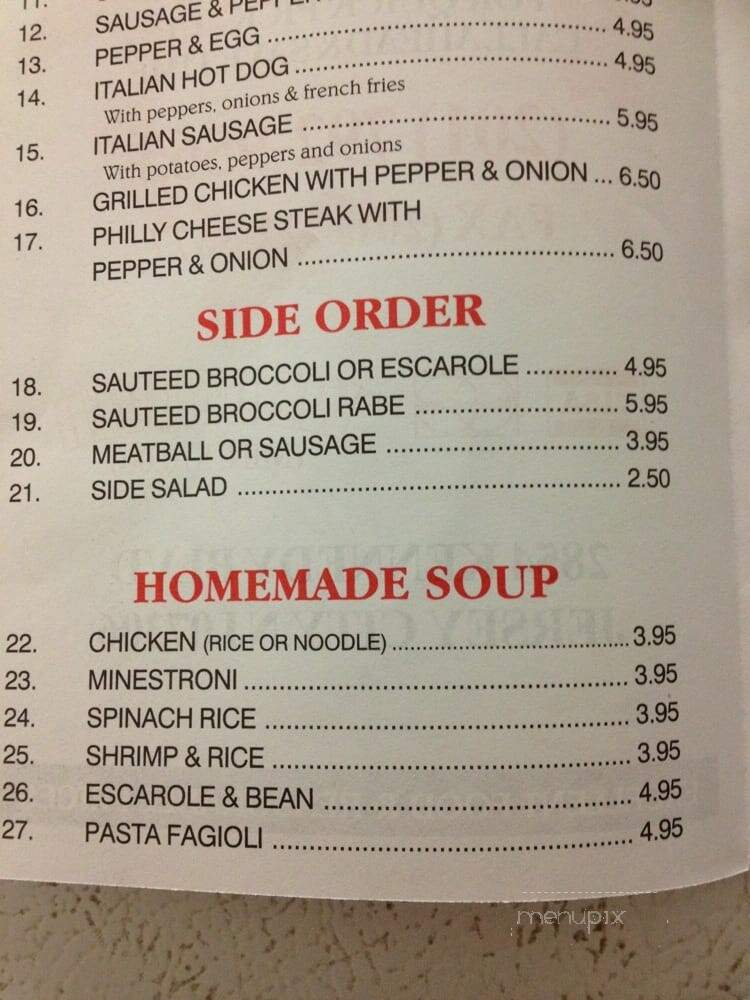 Three Guys From Italy - Jersey City, NJ menu_pic
