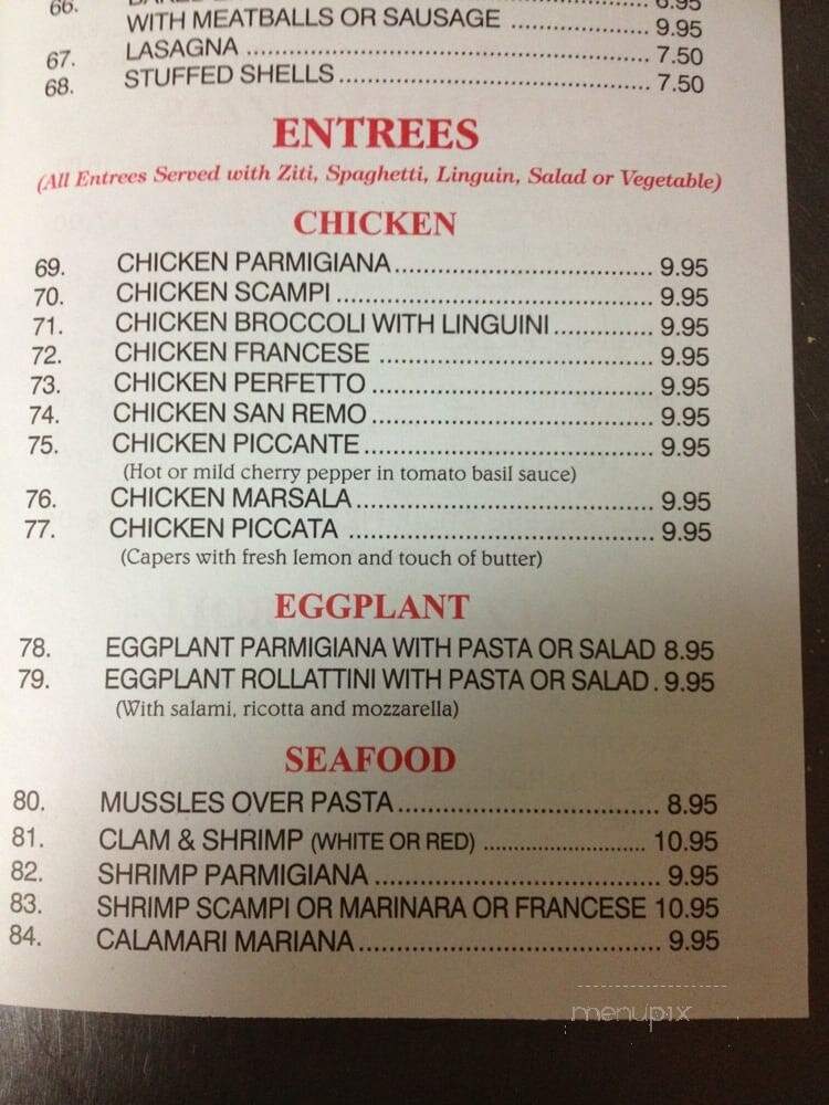 Three Guys From Italy - Jersey City, NJ menu_pic