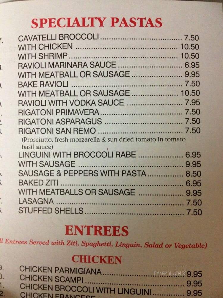 Three Guys From Italy - Jersey City, NJ menu_pic