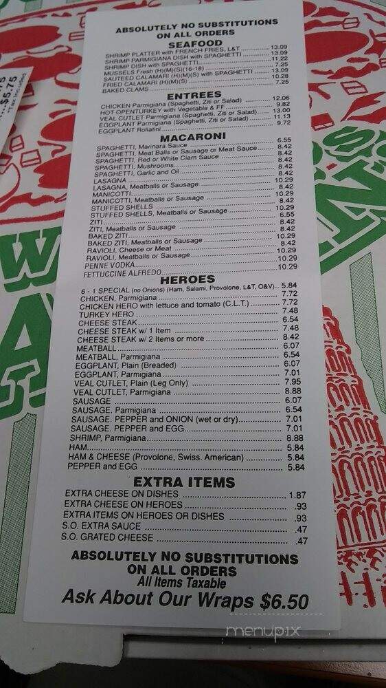 Angelo's Pizzeria - Maywood, NJ menu_pic