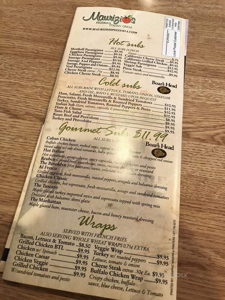 Maurizio Cafe - Neptune, NJ menu_pic
