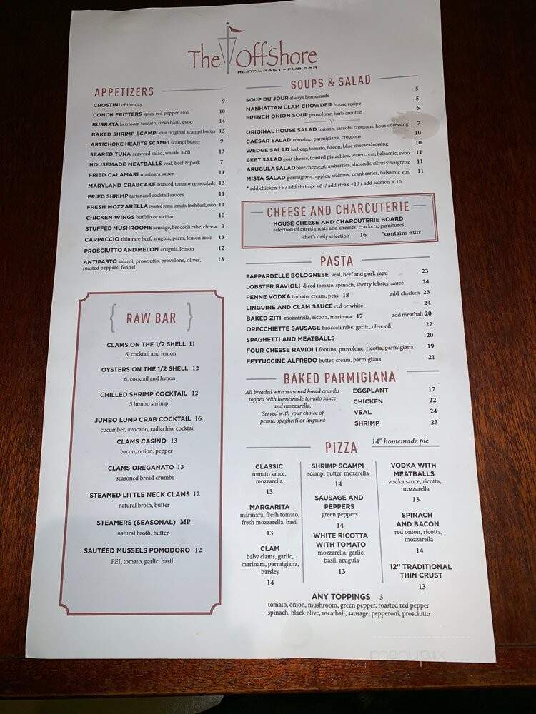 Off Shore Inn - Point Pleasant Beach, NJ menu_pic