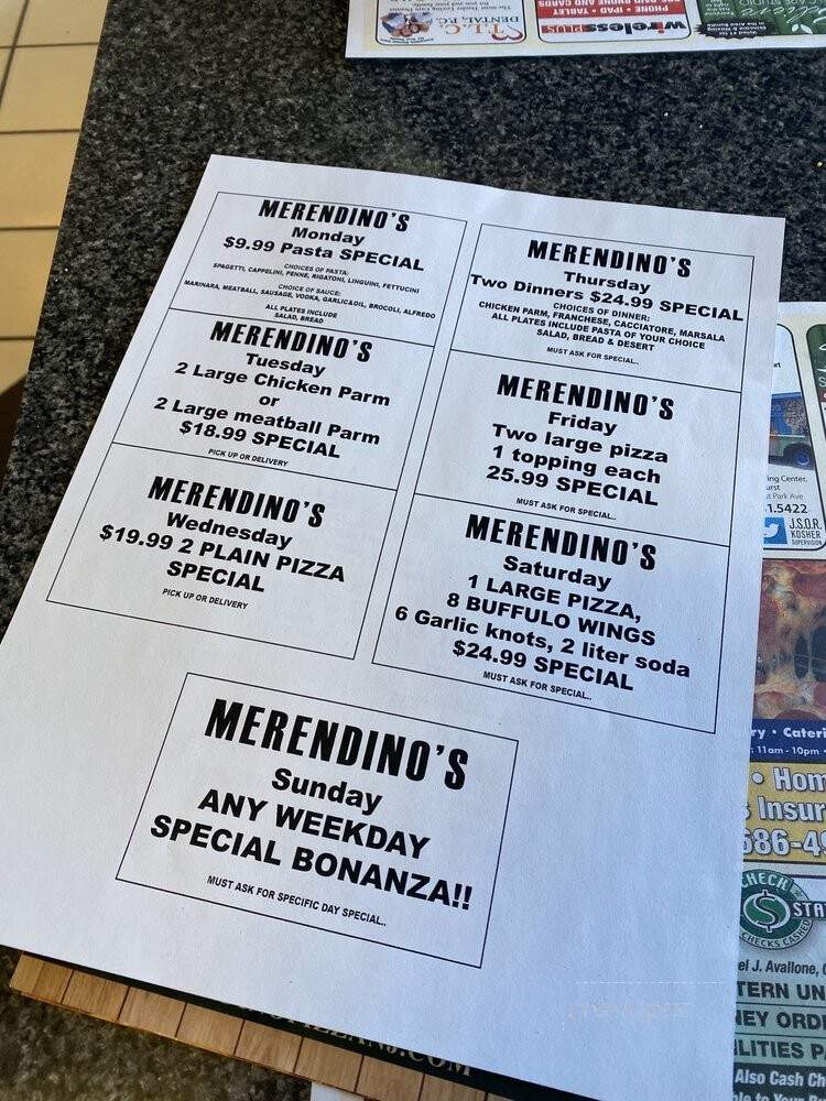 Merendino Pizza & Restaurant - Ocean, NJ