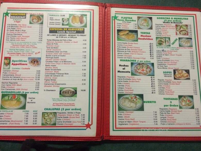 Las Estrellas De Mexico - Union City, NJ menu_pic