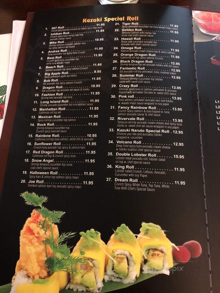 Kazuki - River Vale, NJ menu_pic