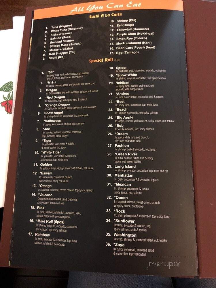 Kazuki - River Vale, NJ menu_pic