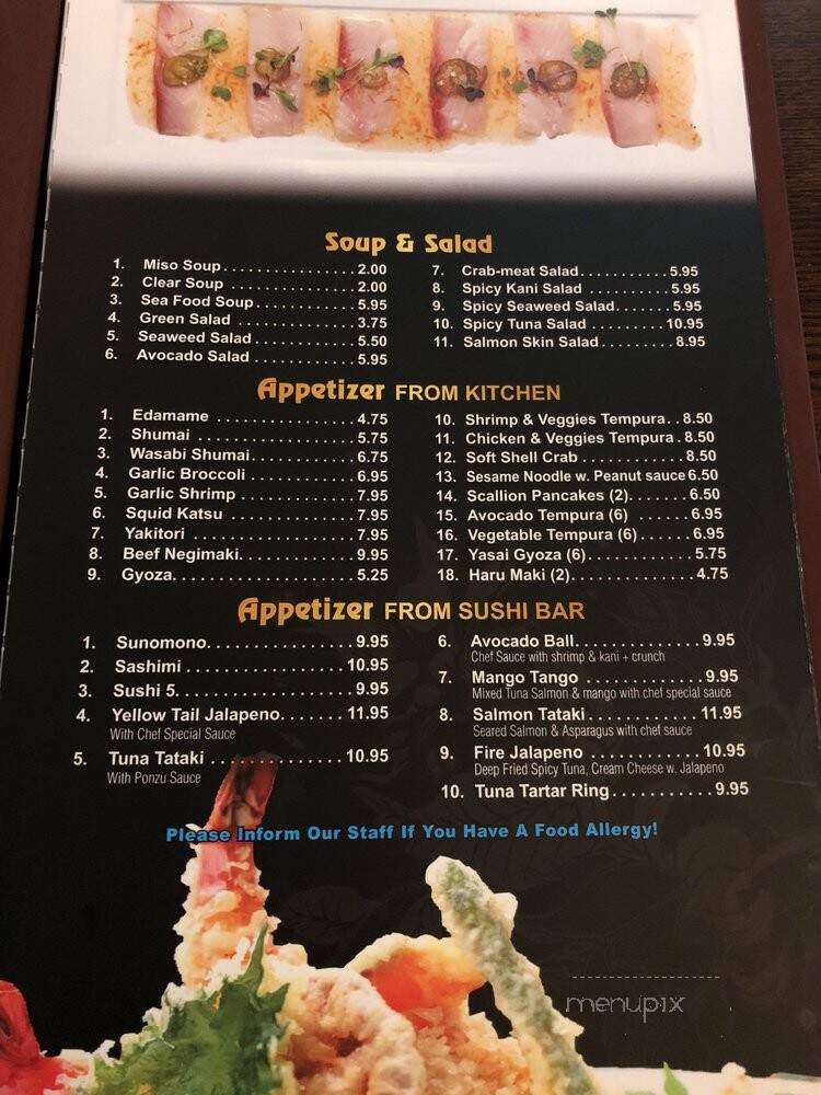 Kazuki - River Vale, NJ menu_pic