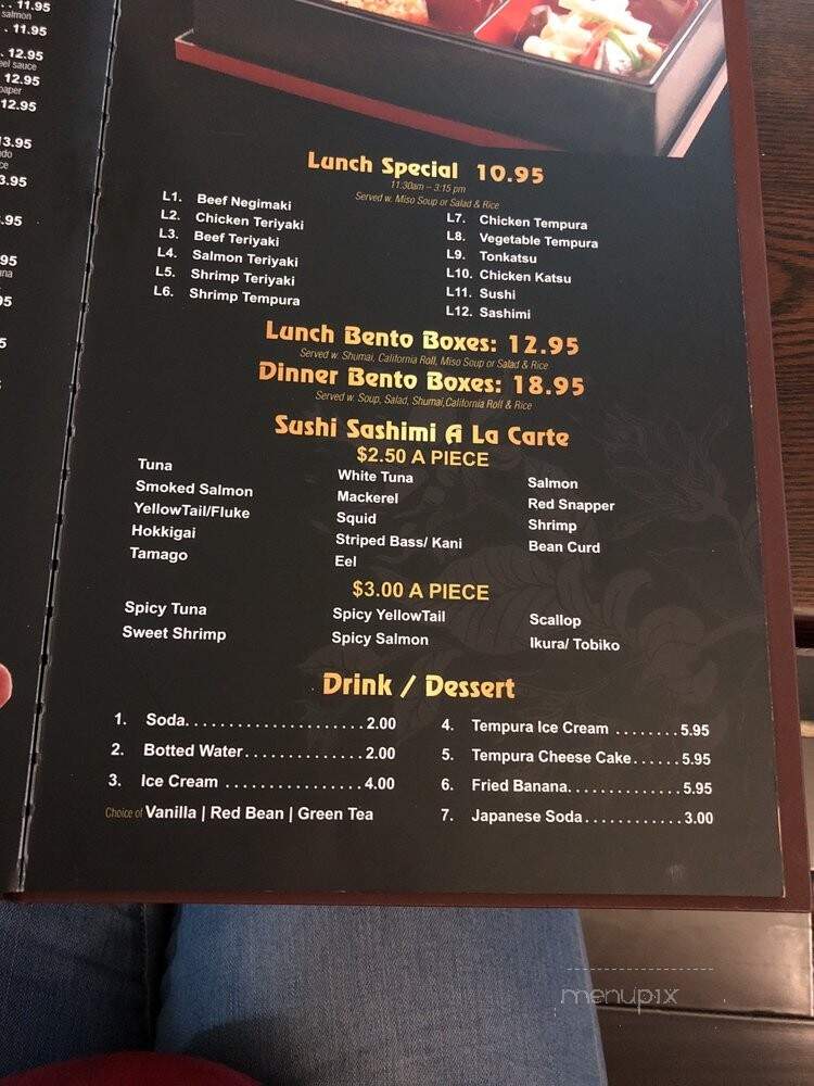 Kazuki - River Vale, NJ menu_pic