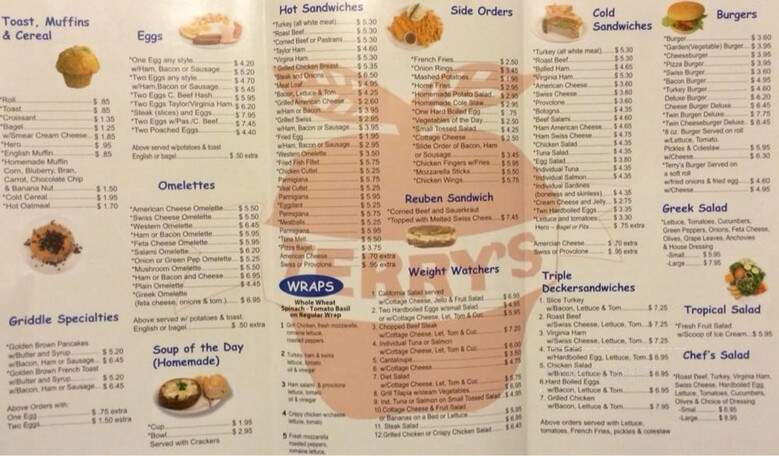 Terry S Coffee Shop - Union City, NJ menu_pic