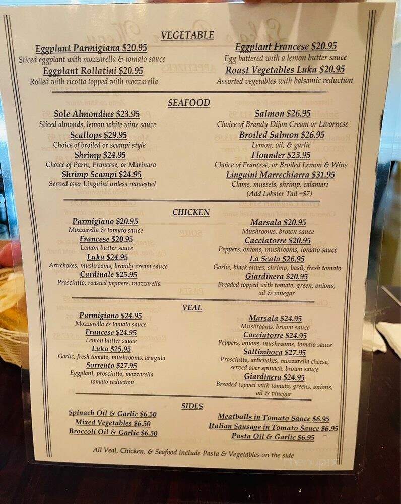 Luka's Italian Cuisine - Ridgefield Park, NJ menu_pic