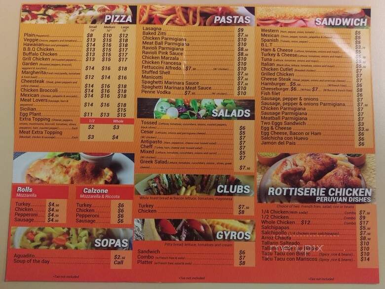 Joe's Pizza - Union City, NJ menu_pic