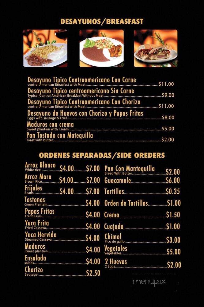 Estelyta Restaurant - North Bergen, NJ menu_pic