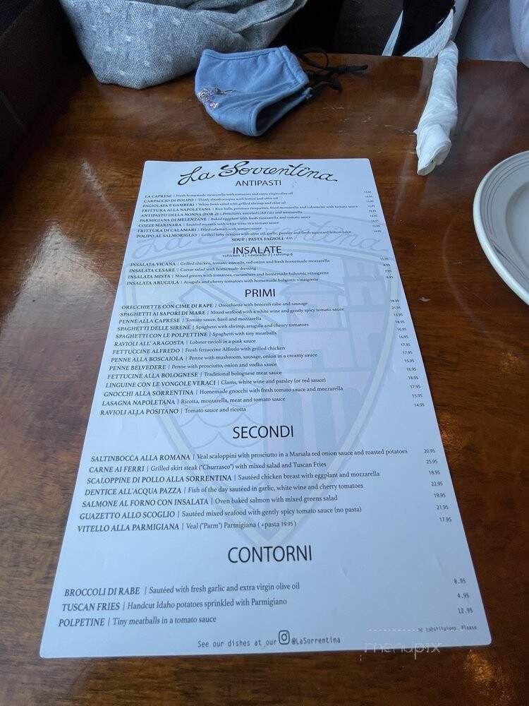 La Sorrentina - North Bergen, NJ menu_pic