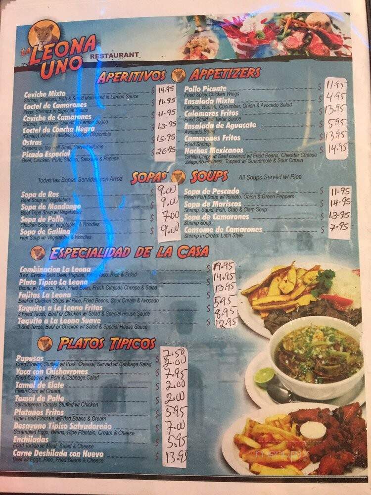 La Leona Inc - North Bergen, NJ menu_pic