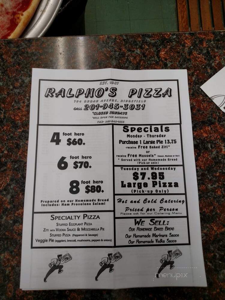 Ralpho's Pizza - Ridgefield, NJ