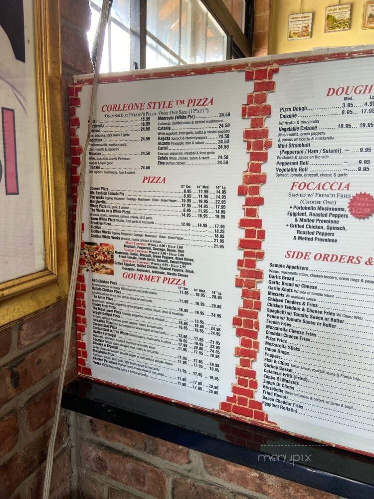 Original Presto's Brick Oven - Fort Lee, NJ menu_pic