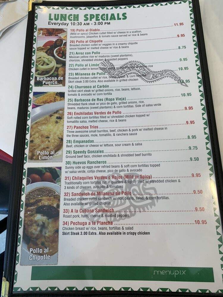 Cinco De Mayo Mexican Grill - Fort Lee, NJ menu_pic