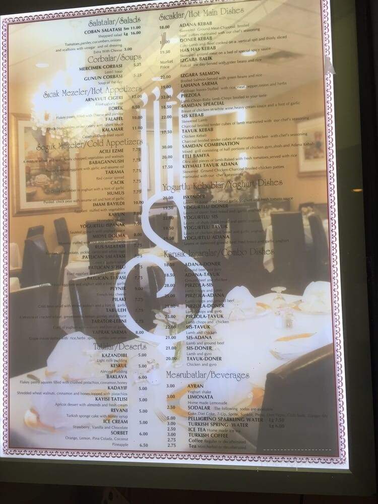 Samdan Restaurant - Cresskill, NJ menu_pic