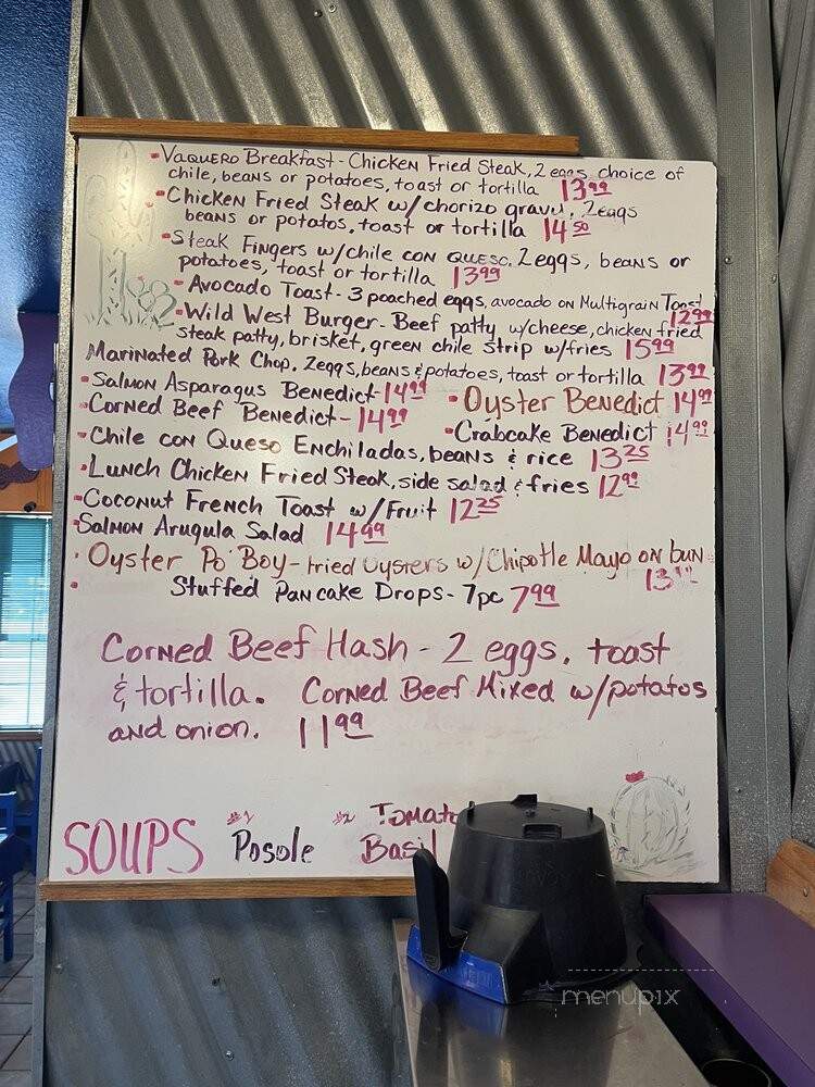 Old Mesilla Pastry Cafe-Shed - Las Cruces, NM menu_pic