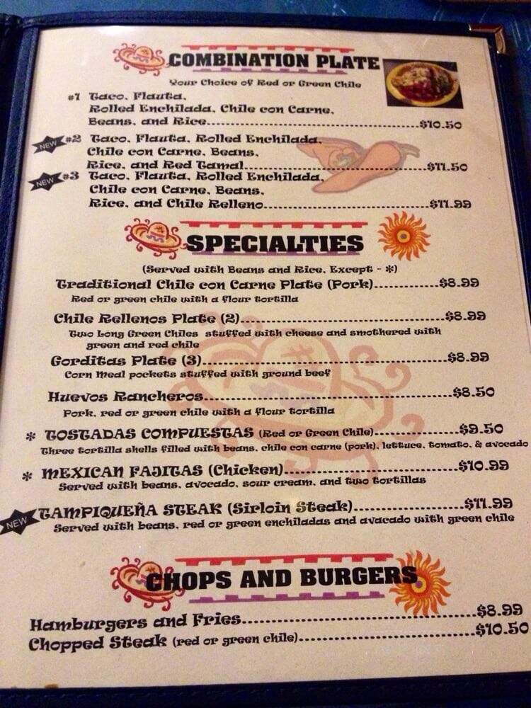 Nopalito Restaurant - Las Cruces, NM menu_pic