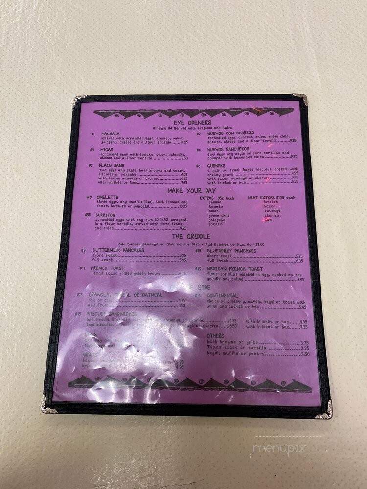 Chaos Cafe - Artesia, NM menu_pic