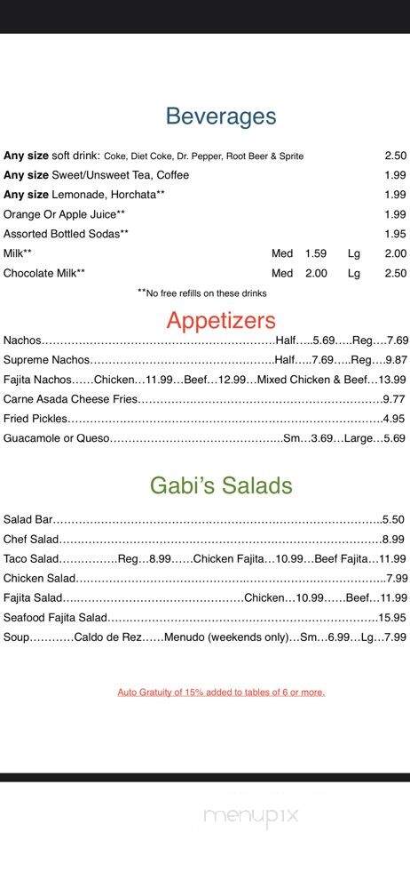 Rancho Grande - Lovington, NM menu_pic