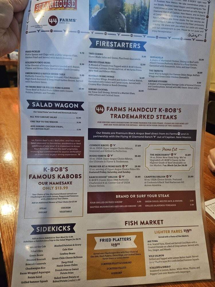 K-Bob's Steakhouse - Ruidoso, NM menu_pic