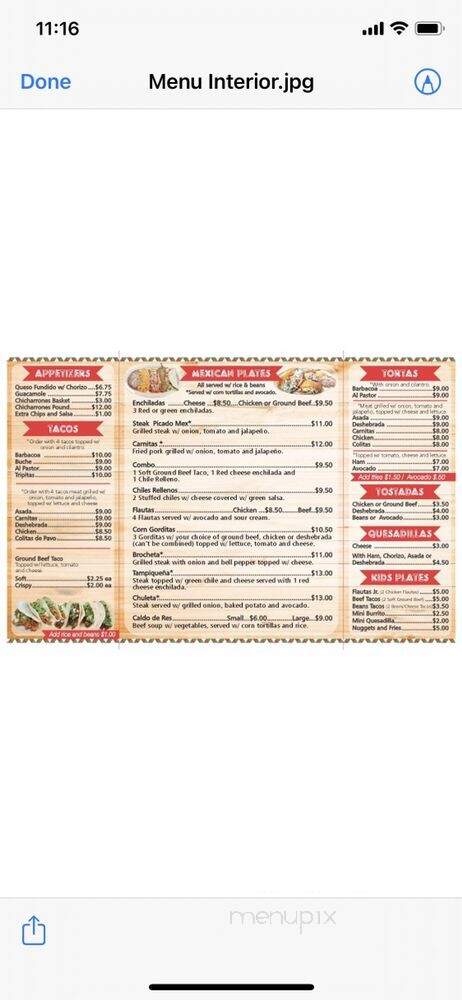 Disco Taco - Ruidoso Downs, NM menu_pic