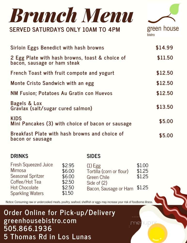 Greenhouse Rotisserie - Los Lunas, NM menu_pic