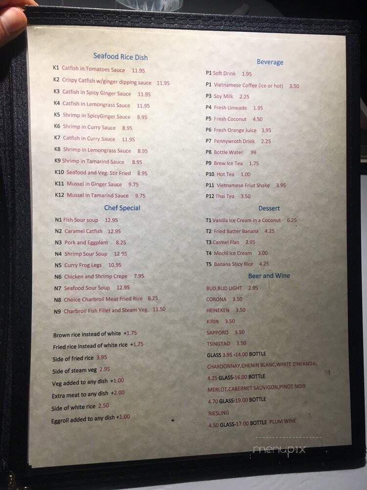 Cafe Da Lat - Albuquerque, NM menu_pic