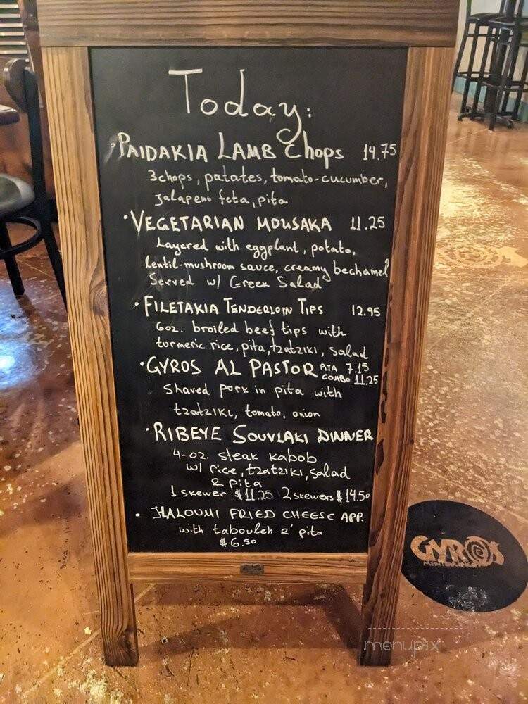 Gyros Mediterranean - Albuquerque, NM menu_pic