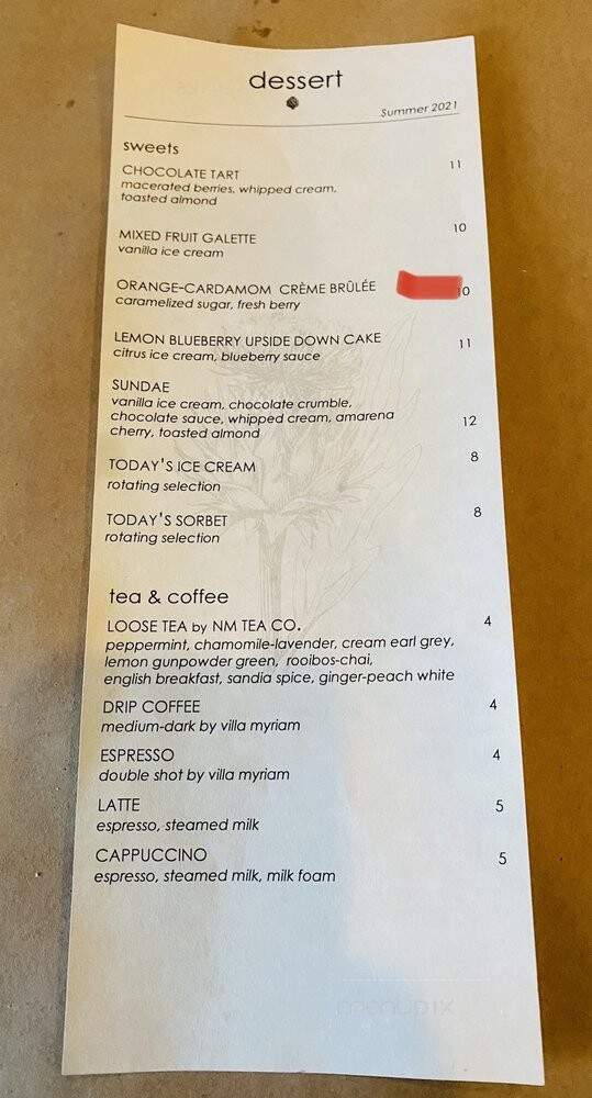 Artichoke Cafe - Albuquerque, NM menu_pic