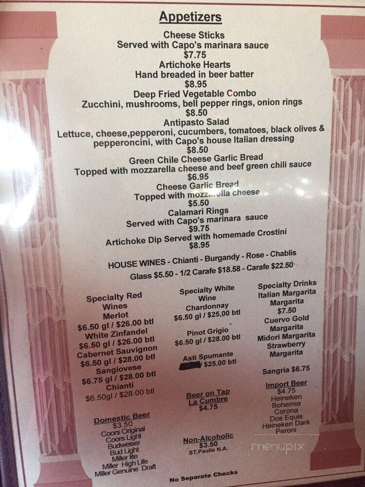 Capos Ristorante Italiano - Albuquerque, NM