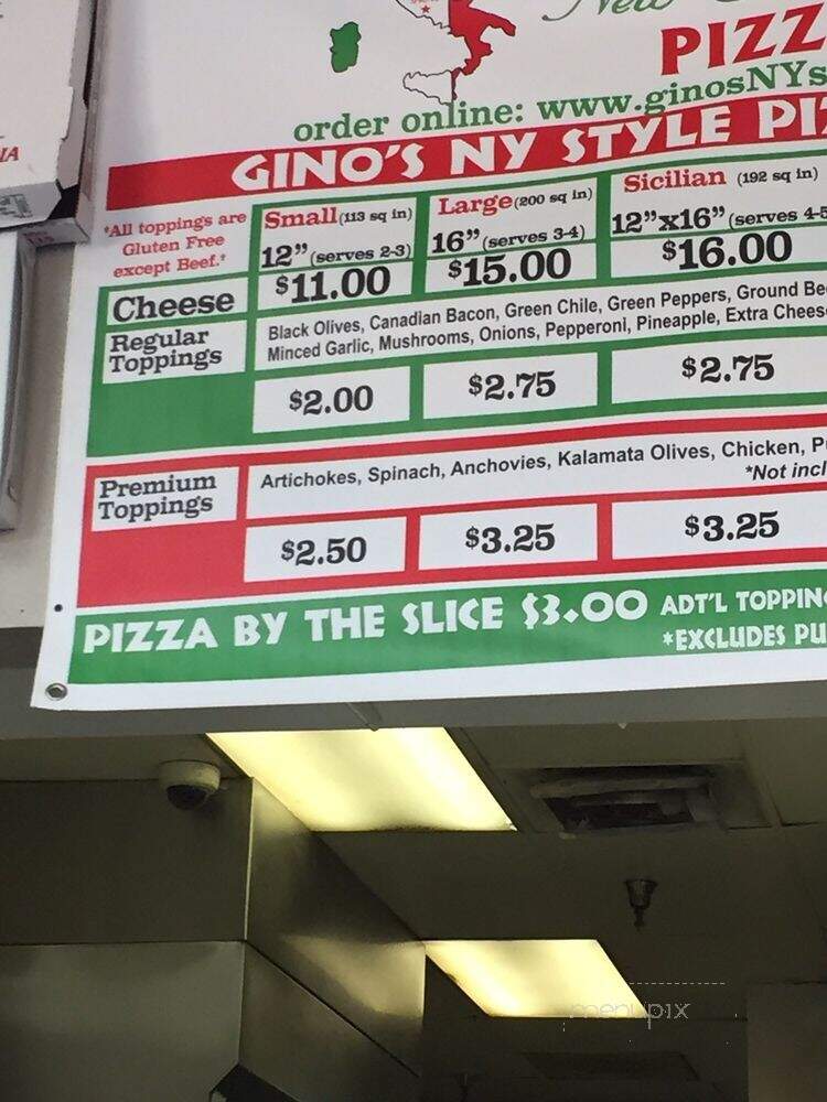 Venezia's Pizzeria - Albuquerque, NM menu_pic