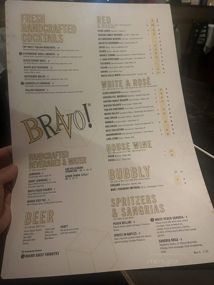 Bravo Cucina Italiana - Albuquerque, NM menu_pic