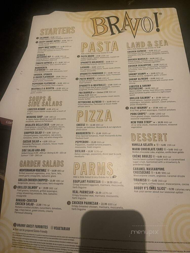 Bravo Cucina Italiana - Albuquerque, NM menu_pic