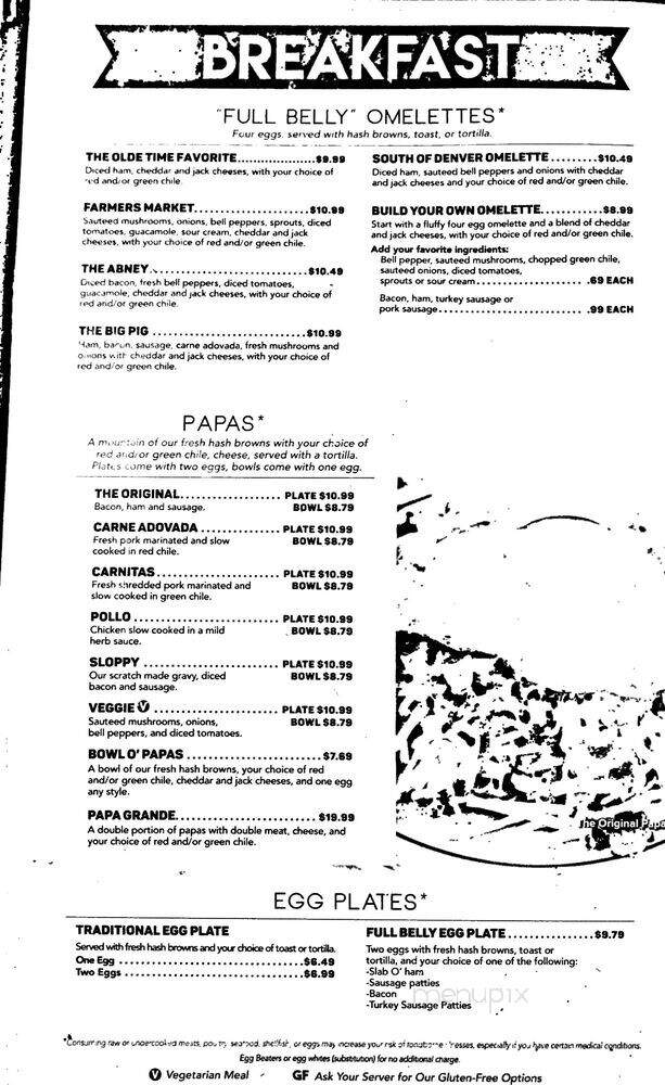 Weck's Breakfast Lunch - Albuquerque, NM menu_pic
